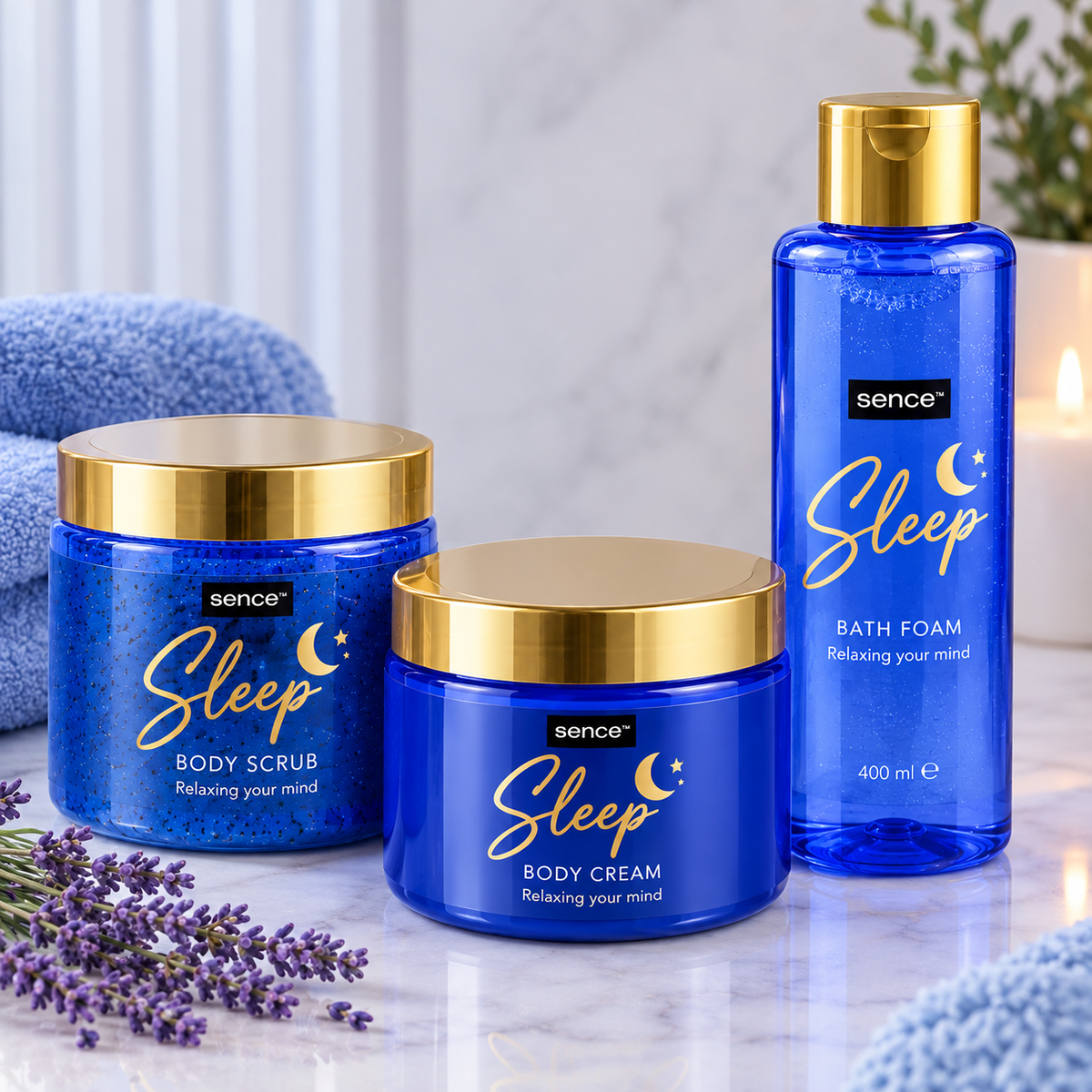 Sence of Wellness Spuma de baie 400 ml Sleep Recharge your mind